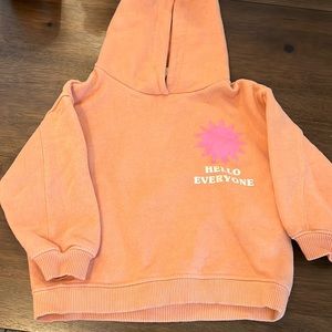 “Hello Everyone” Zara Baby/toddler hoodie sweatshirt 18-24M